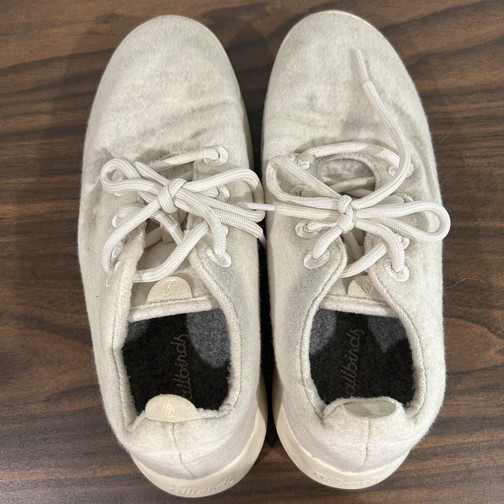Allbirds Wool Runners Natural White Womens Size 9 Running Walking Shoes Sneakers - Picture 6 of 8